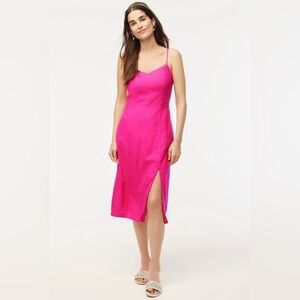 J. Crew Pink Linen/Cotton Dress